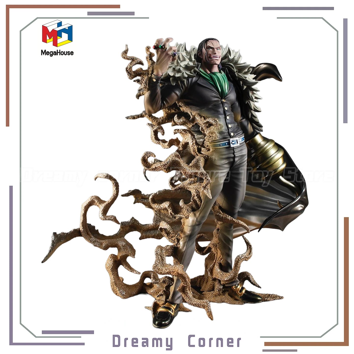 【In Stock】Original MegaHouse POP MAS-MAXIMUM Sir Crocodile Figure Collection Toy Model