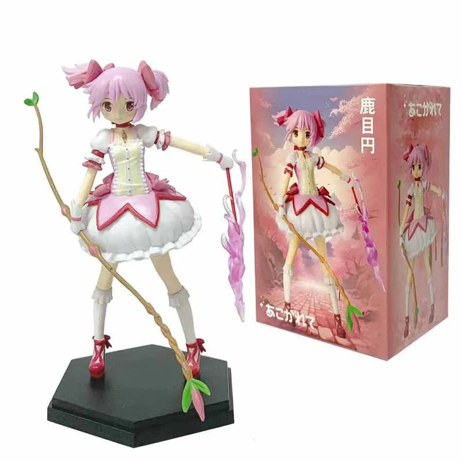Puella Magi Madoka Magica Anime Figure 17cm Kaname Madoka Action Figure Model PVC Decor Statue Dolls Toys Birthday Present