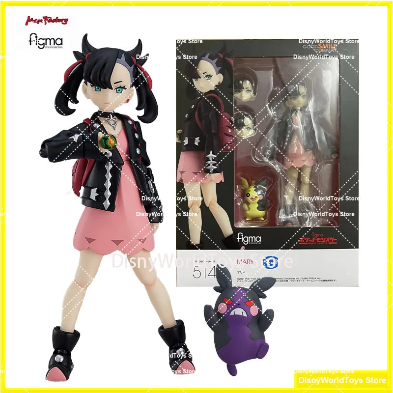 100% Original Figma 514 Pokemon Marnie MARY In Stock Anime Action Collection Figures Model Toys