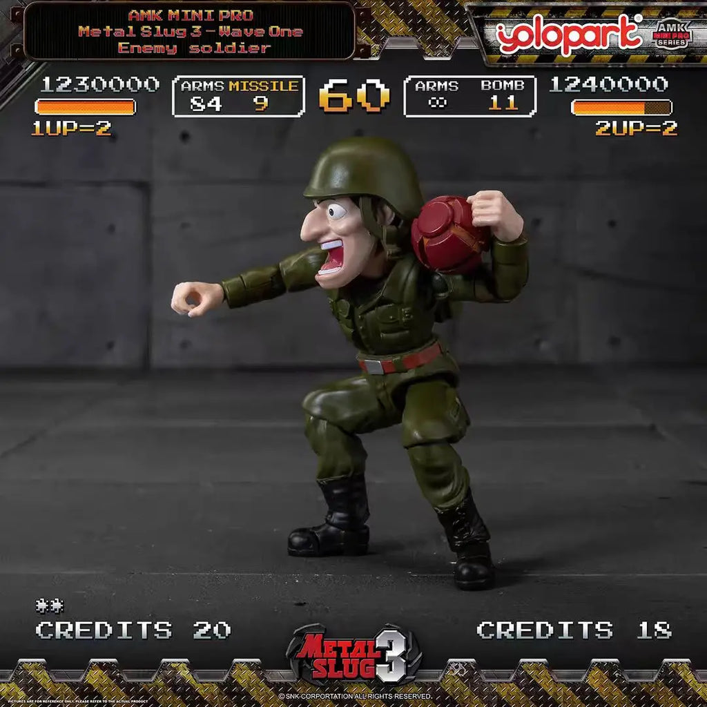【In Stock】YOLOPARK AMK MINI PRO Q Version Metal Slug 3 Volume 1 Figure Model Toy