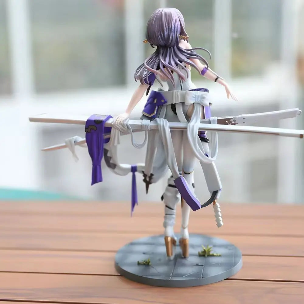 Crimson Battle Maiden Gk Figure, Exquisitely Painted Anime Statue With Official Aesthetic, Premium Display Model