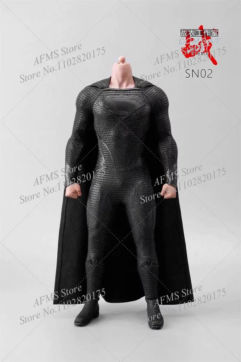 COMBA SUIT 1/6 SN02 Superhero Super Flexible Body Model Night Messenger Battle Suit Fit 12Inch Action Figure Soldier Head Sculpt