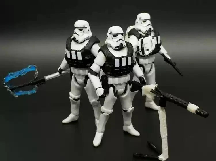 Bulk Cargo Star Wars Series 3.75inch Black Knight Storm White Warrior Action Figure Model Toy Hobby Gift