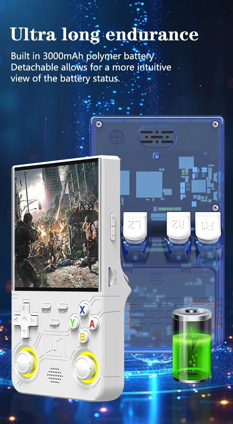 R36Ultra Retro Handheld Video Game Console Linux System 4.0-inch WIFI IPS Screen Portable Pocket Video Player Game friend Gift