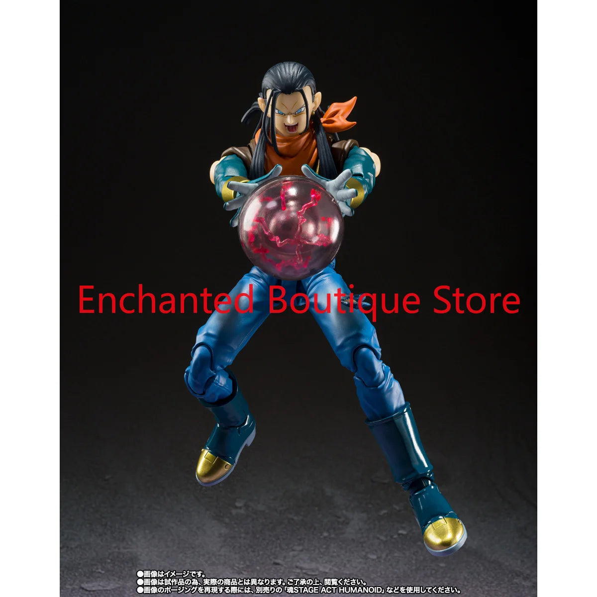Bandai Original S.H.Figuarts SHF Dragon ball GT Super Android 17 Figure Model Toy
