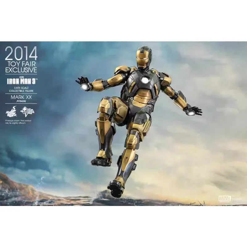 Original Hot Toys Marvel MMS248 Iron Man MK20 Python Anime Figure Collection Toys Models