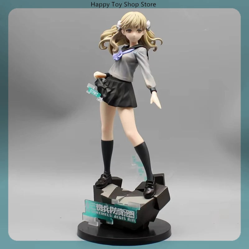 25cm 13 Sentinels: Aegis Rim Fuyusaka Iori Lovely Beautiful Girl Figure Model Statue Collection Desktop Decoration Ornament Gift