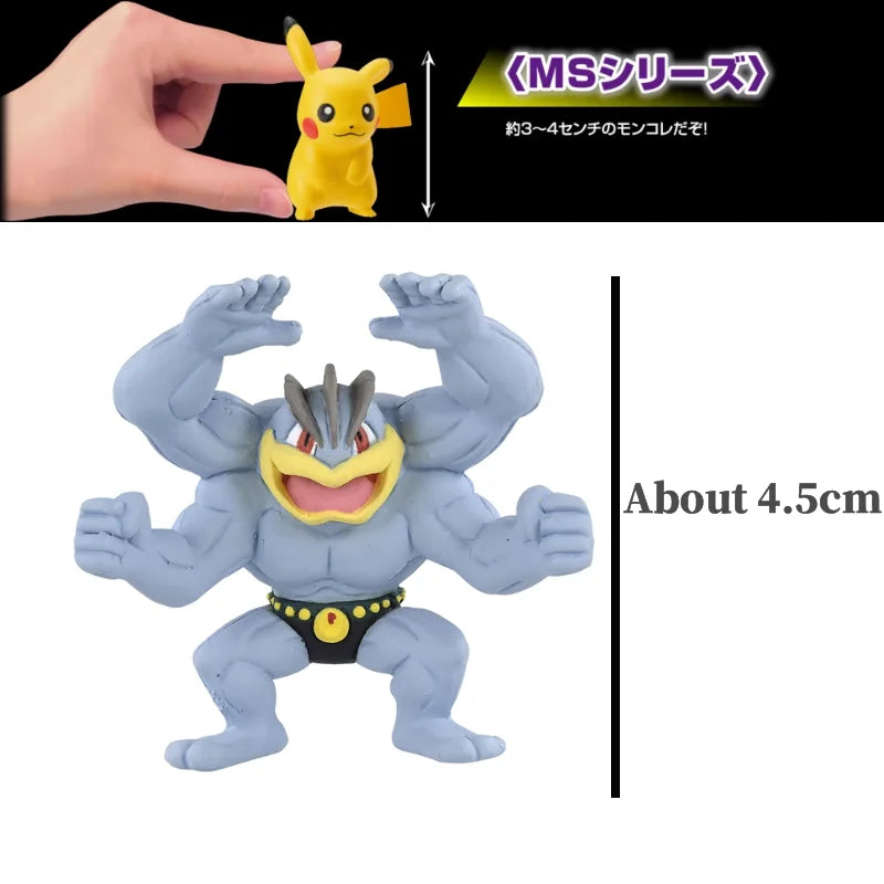 2020 Out Print Original TOMY Pokemon Figures MS-21 Machamp Mackogneur Model PVC 5cm Monster Collection Perfect Gift Toys