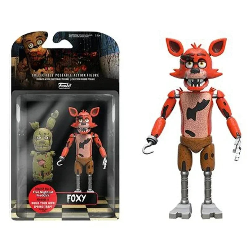 Sundrop FNAF Figures SUN & MOON Joker Freddy Bonnie Foxy Chica Fazbear Bear Action Figure Movable Figurine Dolls Toys