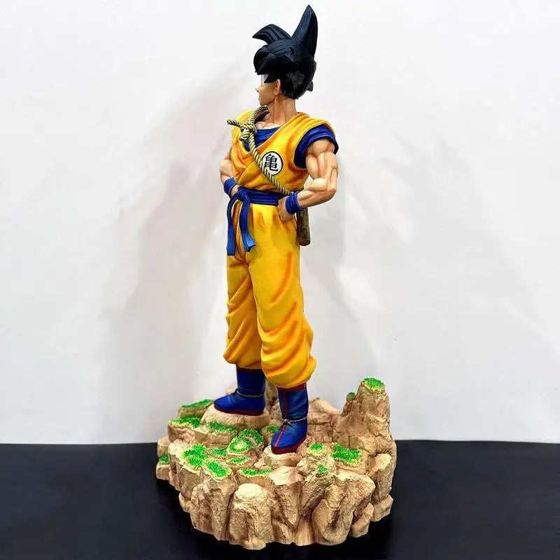 New Big Dragon Ball Wukong Super Saiyan 70cm Action Figure Jt Statue Anime Art Play Ornament Collectible Holiday Gift