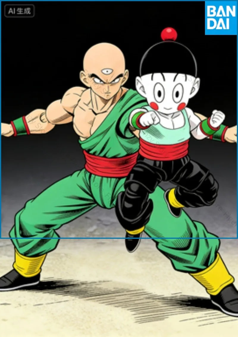 Spot SaleIn Stock Original Bandai Shf  Pvc Figuarts Tenshinhan Chaoz Action Figures Giftin Stock