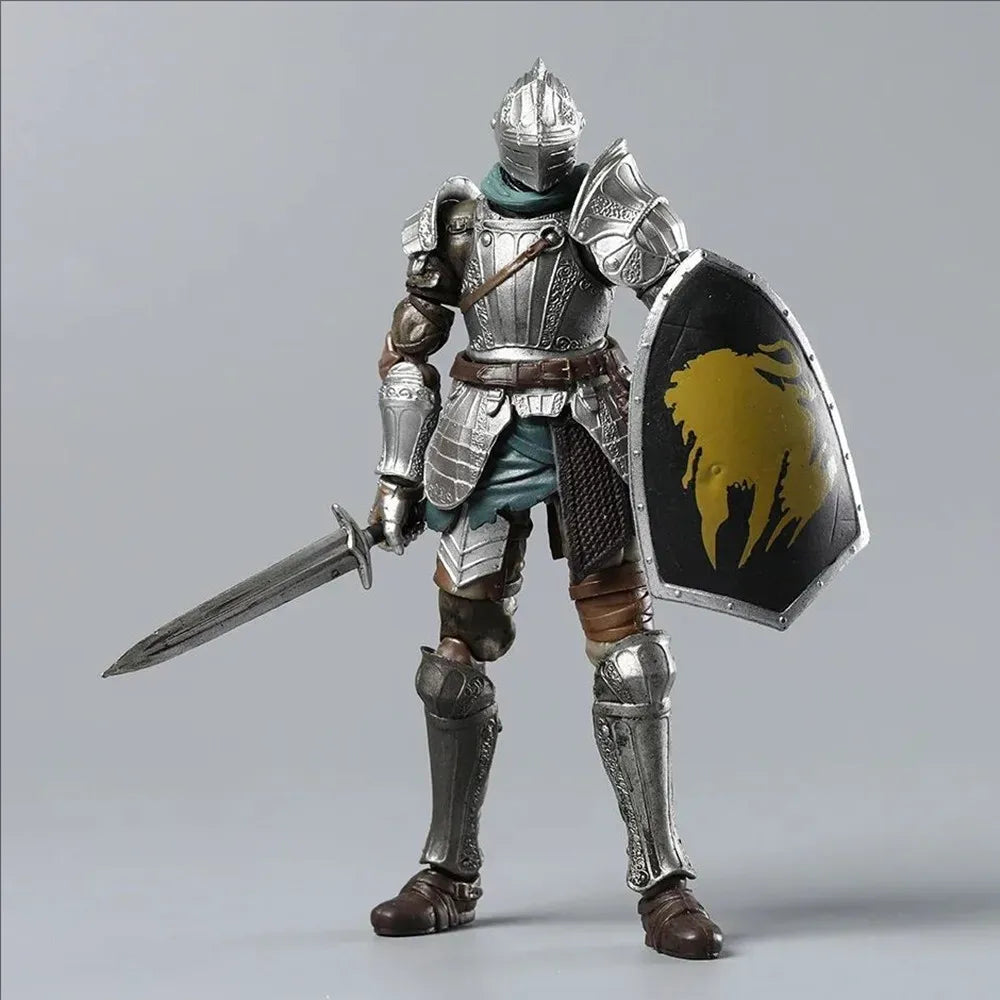 16cm Dark Souls Action Figurine Figma 590 Demon'S Souls Figure Fluted Armor Anime Model Pvc Statue Knight Armor Toys Dolls Gift