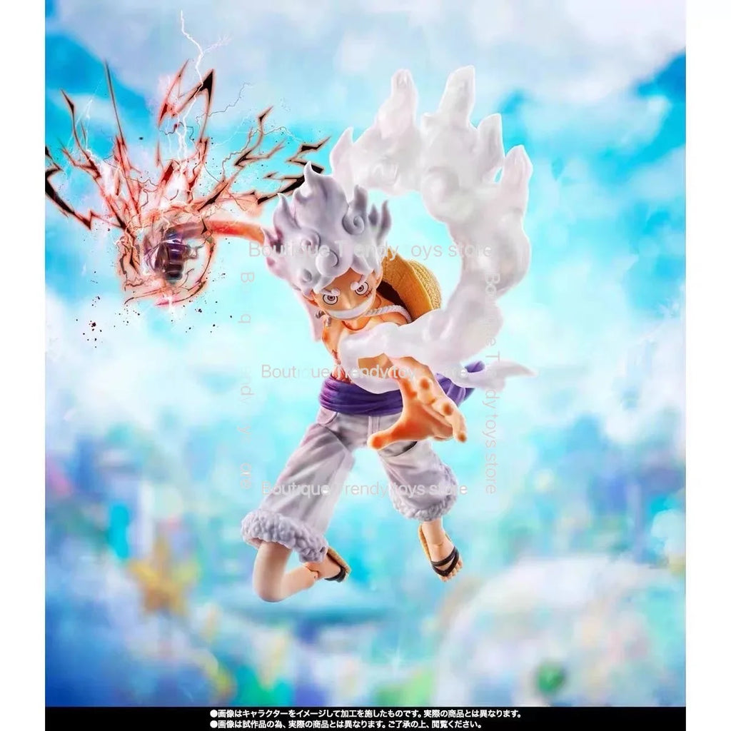 In Stock BANDAI Original Box S.H.Figuarts Monkey D.Luffy-Gear 5 Future Island Egghead SHF Action Figure Toy Collection Gift