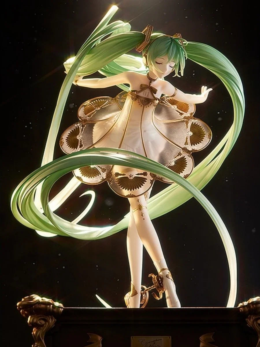 In Stock 2020 Miku Princess 5th Anniversary Anime Hatsune Miku Symphony  Pvc Model Doll Desktop Decoration Model Figure Gift