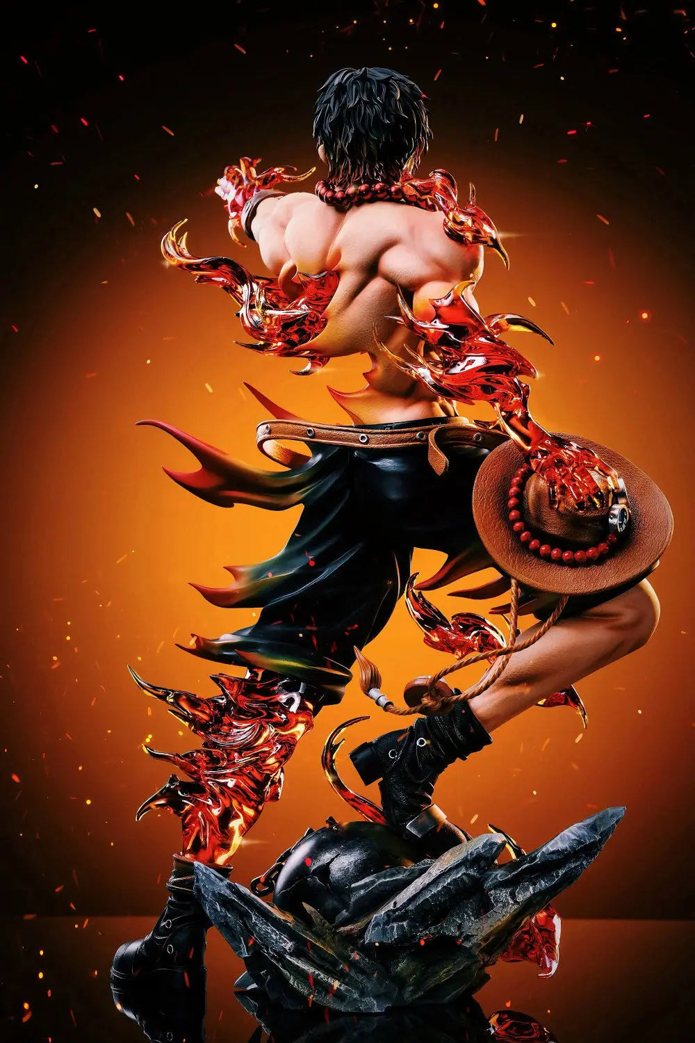 One Piece Ace Anime Figur Portgas·D· Ace Action Figur Statue Pvc Gk Modell Sammlung Puppe Schreibtisch Dekoration Spielzeug Geburtstag Geschenke