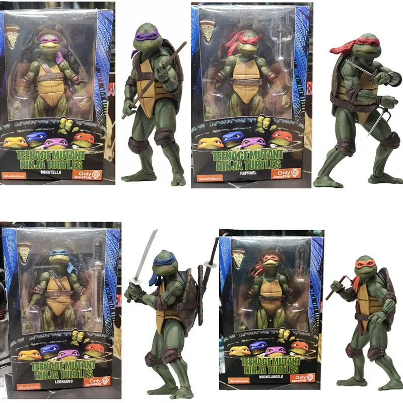 Ninja Turtle Anime-Actionfigur Neca 1990 Filmversion Limitierte Auflage, PVC-Zustand, zum Jubiläum präsentiert