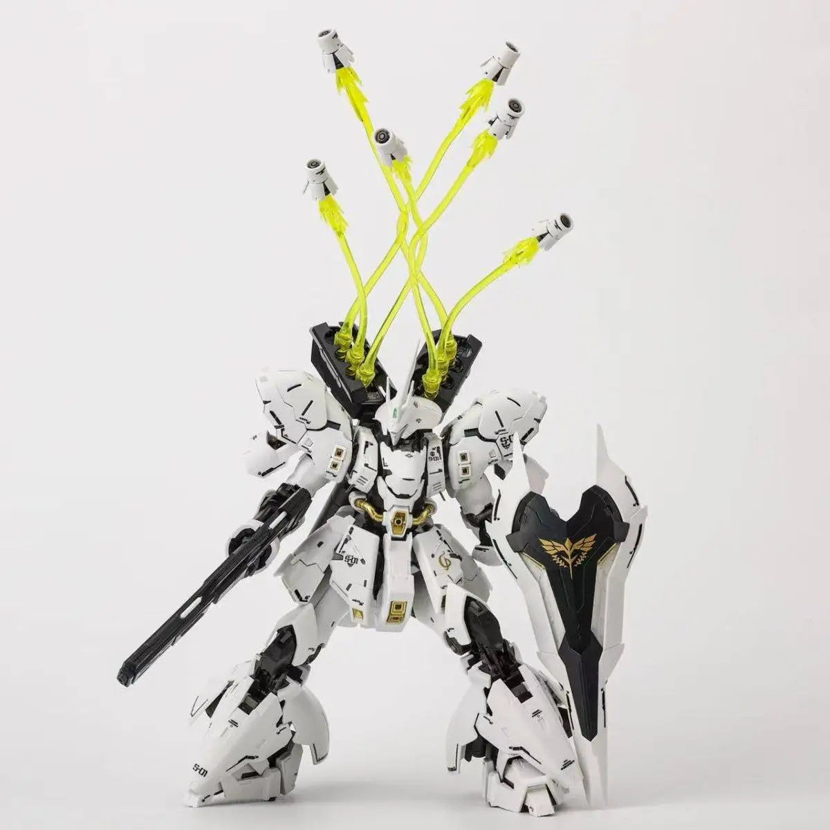 RG MSN-04 White Version Series Action Figure Mecha Warrior High Detail Detachable Parts Assembly Model Toy Collectible Boy Gifts