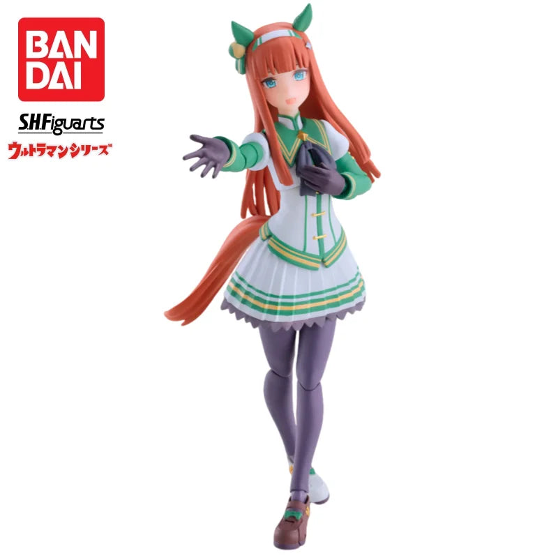 Auf Lager: Bandai Original SH Figuarts Pretty Derby Silence Suzuka Actionfigur, Modellpuppe, brandneu und originalverpackt, Anime-Charakter