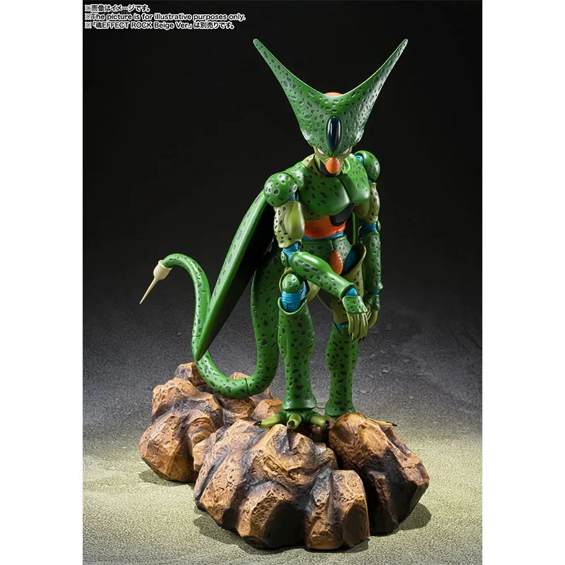 Original Genuine S.H.Figuarts SHF Dragon Ball Cell First Phase Bandai Anime Model Toys Action Figure Gifts Collectible Ornaments