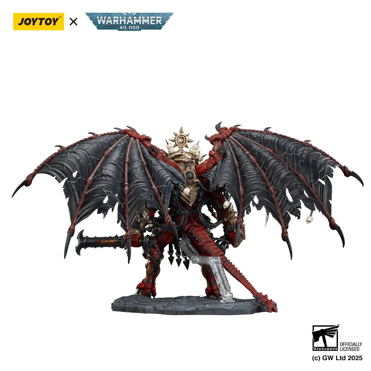 JOYTOY Warhammer 40k 38cm World Eaters Angron, Daemon Primarch of Khorne 1/18 Action Figures Surprise Collection Gift Boy Toys