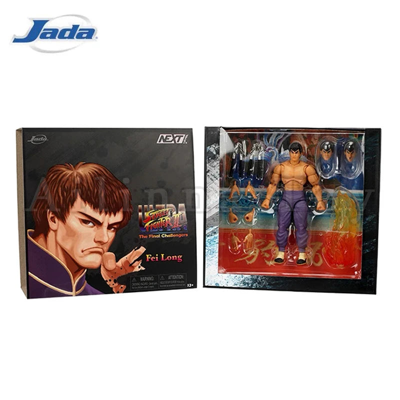 Jada Toys 1/12 6inch Action Figure Ultra Street Fighter II: The Final Challengers Fei Long Exclusive Anime Model
