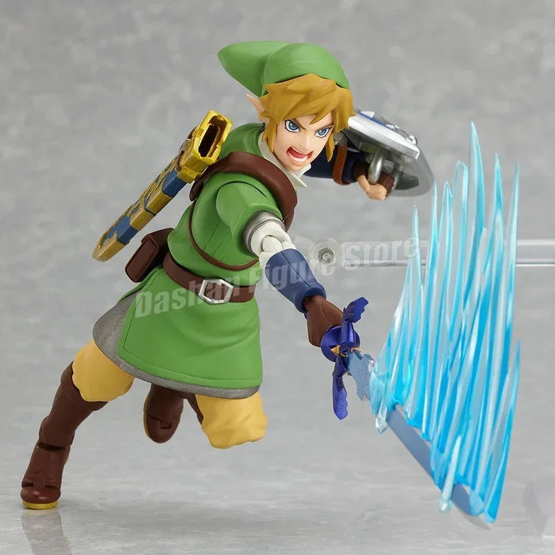 The Legend of Zelda Skyward Sword Figuren Figma 153 Link Actionfigur PVC-Sammlungsmodell 14 cm Anime-Ornamente Figur Spielzeug