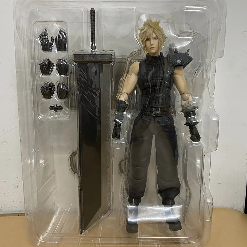 Anime PLAY ARTS VII Cloud Strife Edition 2 PVC Action Figure Collection Model Toys Doll Christmas Gift 25CM