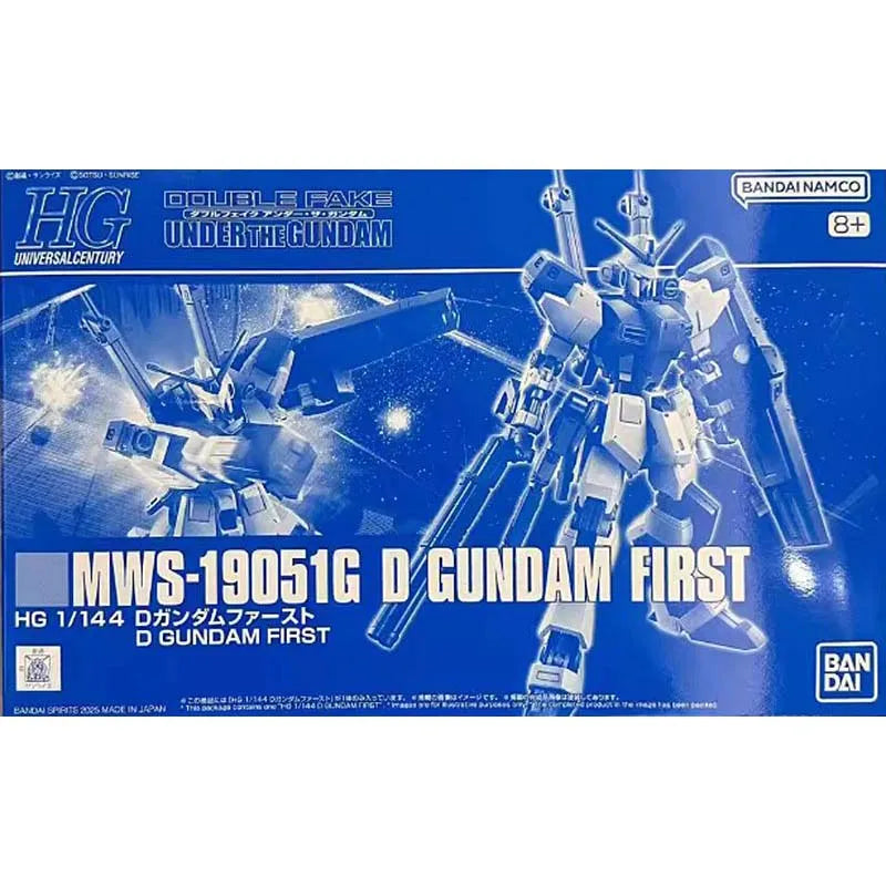 Bandai Gundam Model Kit HG 1/144 MWS-19051G D GUNDAM FIRST Anime Figure Gunpla Building Kit Collectibles Toys For Boys Gift