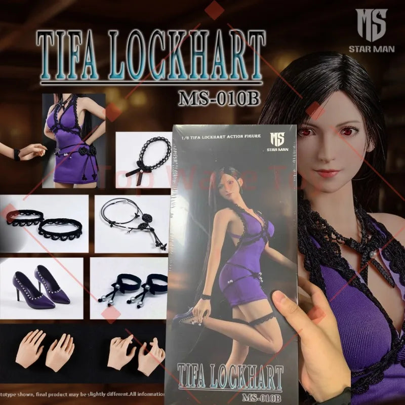 New Stock STAR MAN MS-010B 1/6 Women Soldier Tifa Lockhart Japanese Anime Combat Role Playing Game Doll Action Figure Model Toys