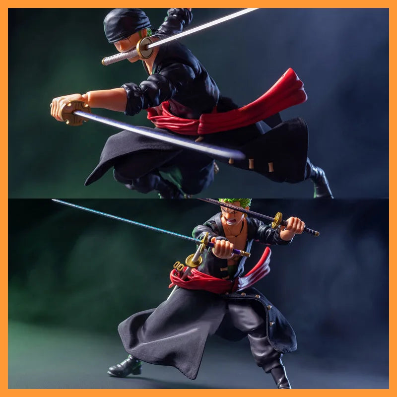 【High Quality】shf 1/12 Scale Classic Japanese Anime Role Roronoa Zoro Skirts Clothing Model for 6” Male Soldier Action Figure