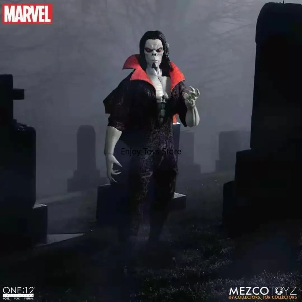 In-Stock | MEZCO 1:12 6-Inch Cloth-Outfitted Articulated Action Figure - Marvel: Morbius The Living Vampire