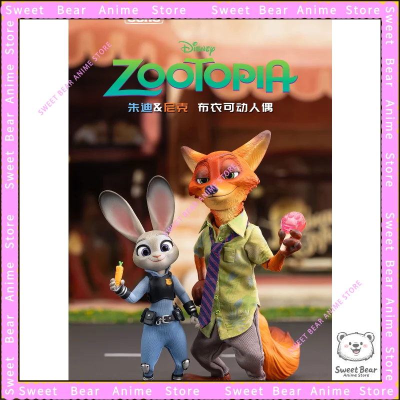 In Stock GONG & PoP Original Zootopia Judy Nick Set Cloth Action Figure Anime Model Trendy Toys Desktop Doll Collectibles
