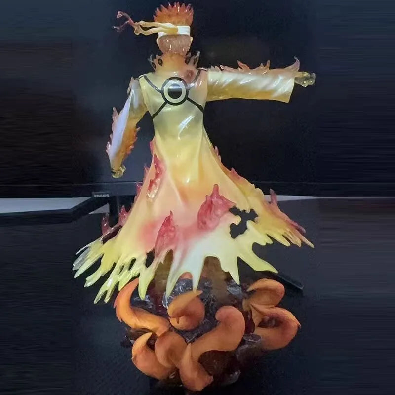 32cm Anime Peripherals Figure Uzumaki Naruto Namikaze Minato Anime Model Collect Pvc Desktop Ornament Decorations Children Toys