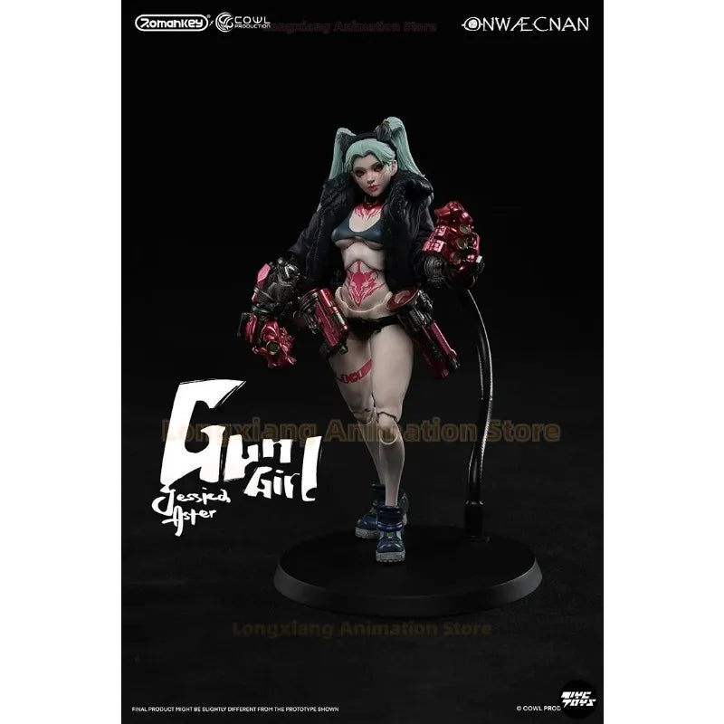 24-hour Shipping Romankey X COWL Reprint1/12Gun Girl Jessica Action Figure 6'' Female Soldier Figurine FullSet Collectible Model