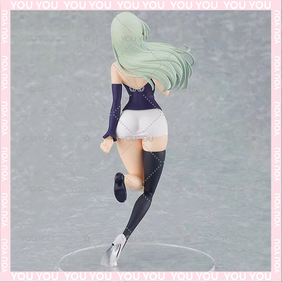 Qwiooe Original Genuine Japan Anime Figure The Seven Deadly Sins 16cm Elizabeth Liones Model Toys Desktop Decoration Collectible