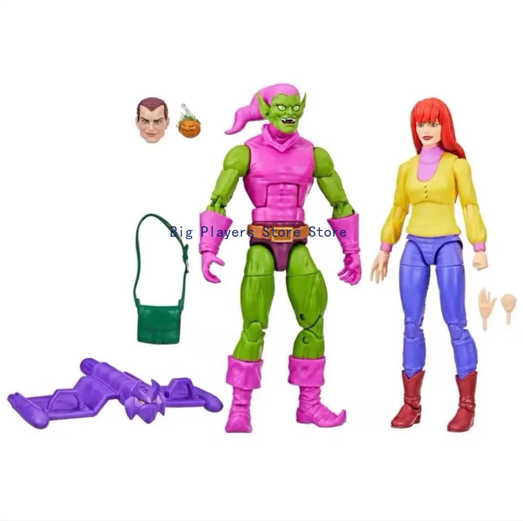 Hasbro Marvel Legends Green Goblin Mary Jane Retro Video Tape Series Double Set 6-inch Action Figure Figure
