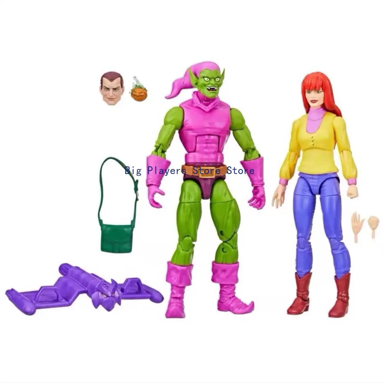 Hasbro Marvel Legends Green Goblin Mary Jane Retro Video Tape Series Double Set 6-inch Action Figure Figure