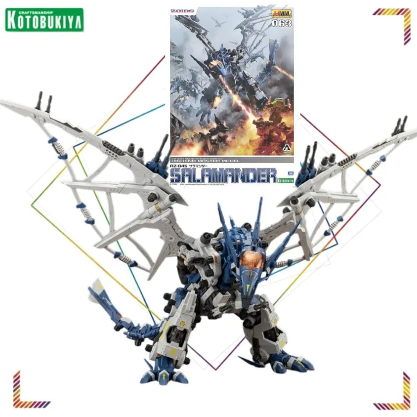 Kotobukiya HMM RZ-045 Salamander Action Figures ZOIDS Higheno Master Model Collection Gifts 1/72 Plastic Kit No Box