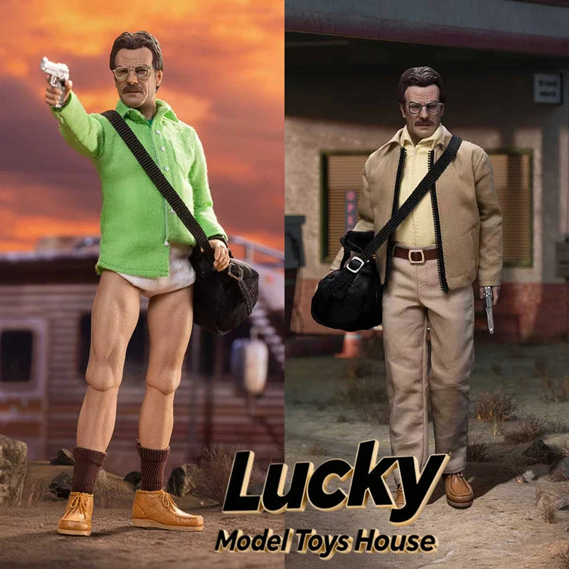 Manipple Studio 1/12 Collectible Old White Cloth Action Figure Breaking Bad Chemical Teacher 6inch Man Soldier Model Gifts