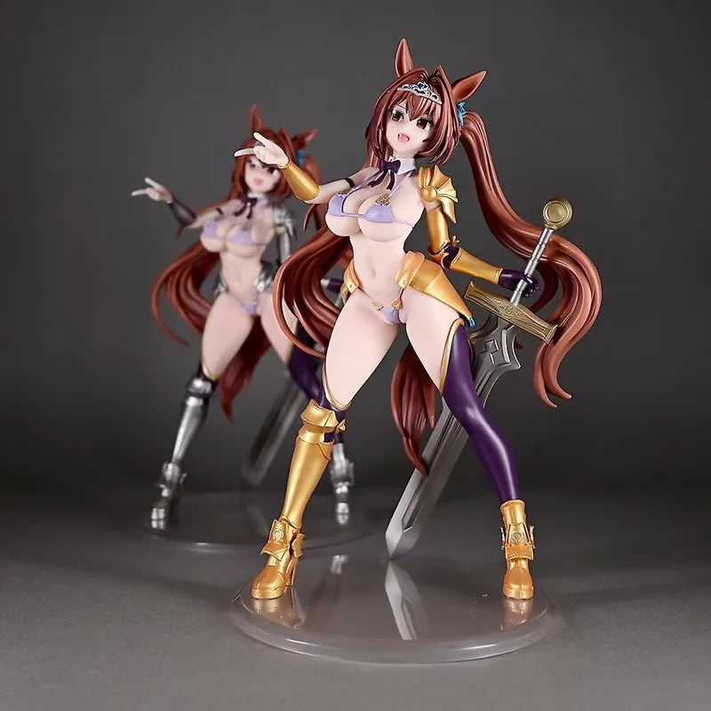 25cm Pretty Derby Daiwa Scarlet Shining Swimsuit Ver. Gold Or Silver Standing Pose Anime Pvc Figure Statue Gift