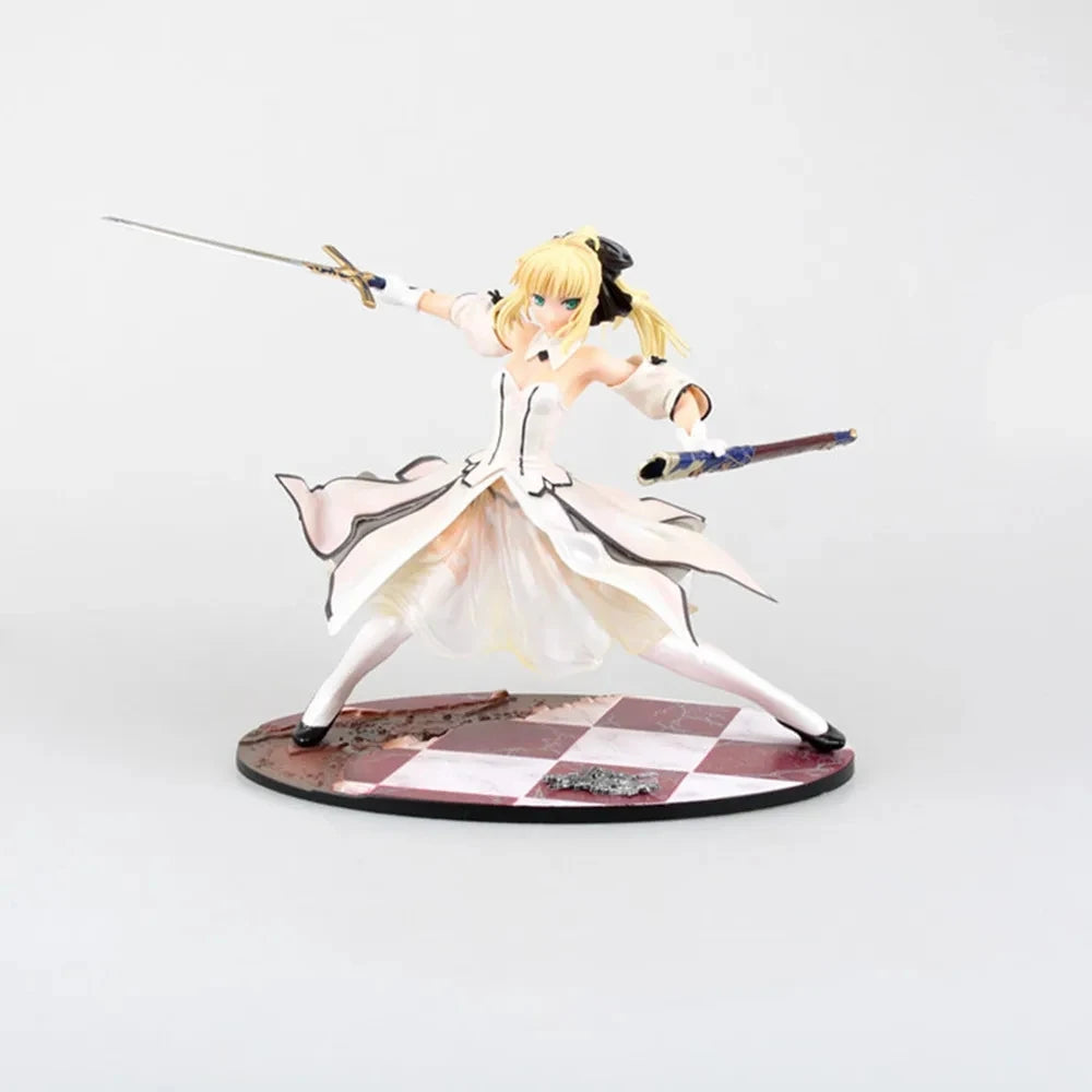 Fate/Stay Night Saber Lily Sword Victory 21cm Actionfigur PVC Sammlerstück Spielzeug als Weihnachtsgeschenk