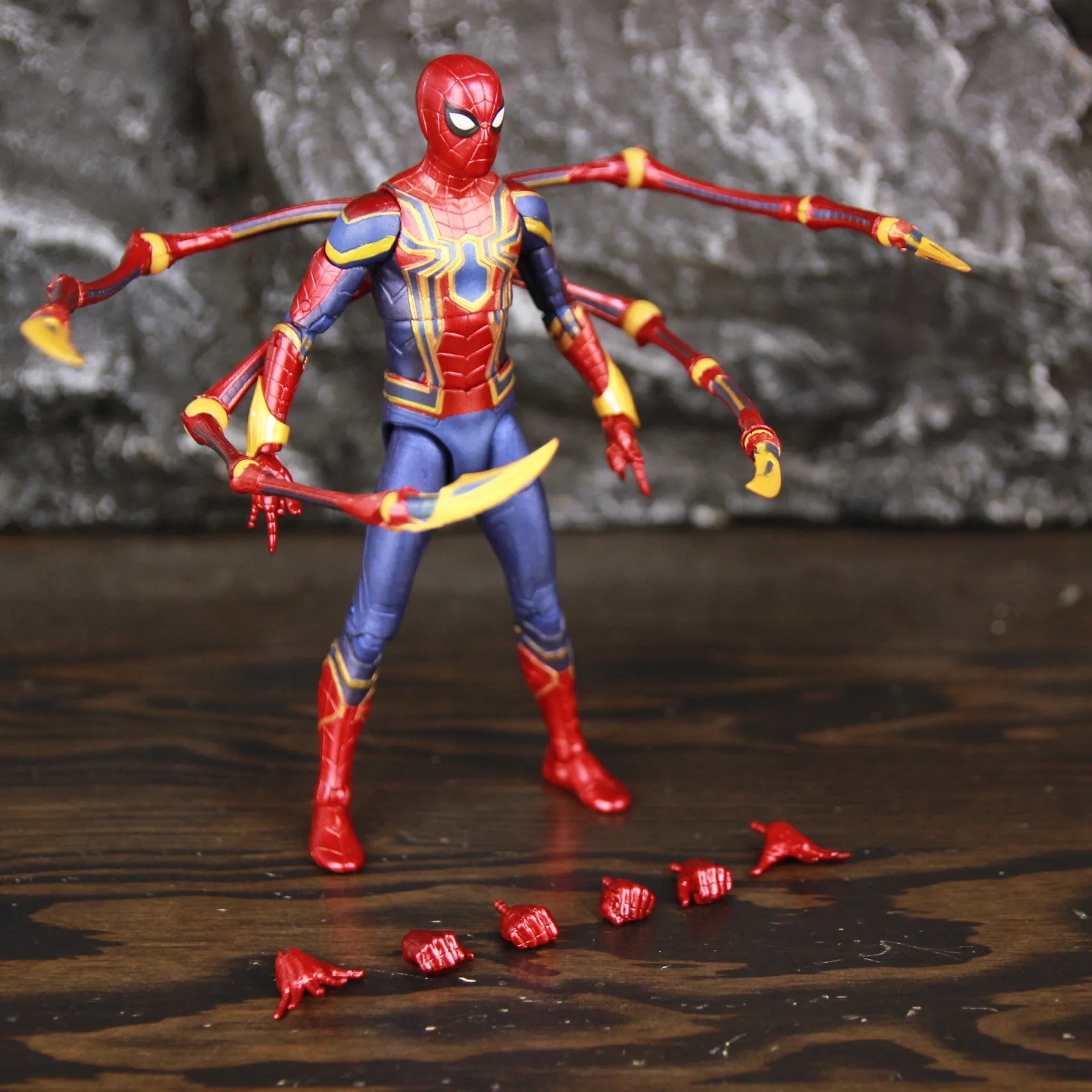 Original MS Select Marvel Avenger 3 Infinity War Iron Spider Man 7" Action Figure Diamond Select DST Doll Toys Collectible Model