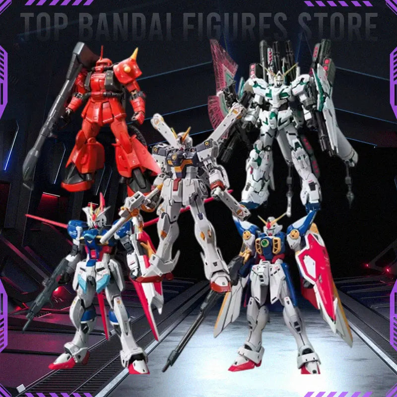 Bandai RG RX-78-2 WING RX-93-V2 UNICORN GOD GUNDAM In stock Anime Original Model Toy Action Figure Robot Collection Toy Gift
