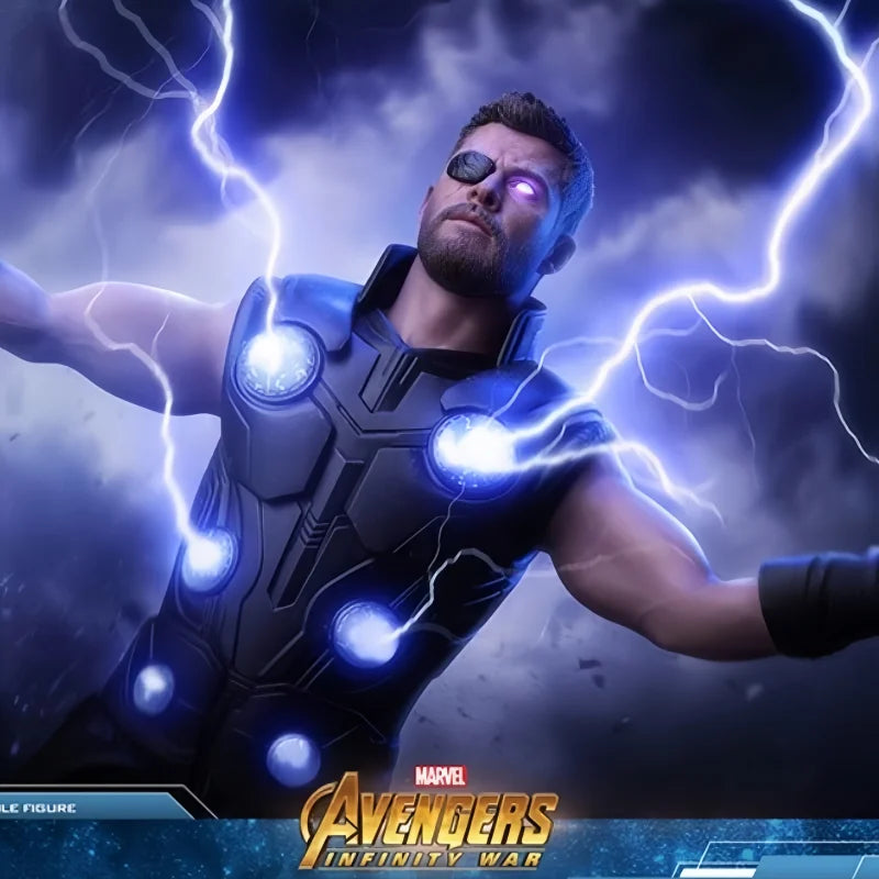 Hot Original Hot Toys  Avengers Infinity War Thor Odinson God Of Thunder Action Figurestatue Ht Mms474 Model Collection Toy Gift