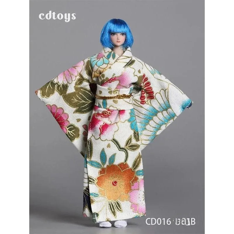 Cdtoys Cd016 1/12 Scale Female Soldiers Kimonos with Belt Suit Clothes Model for 6 Inch TBLeague Body Action Toy Figures