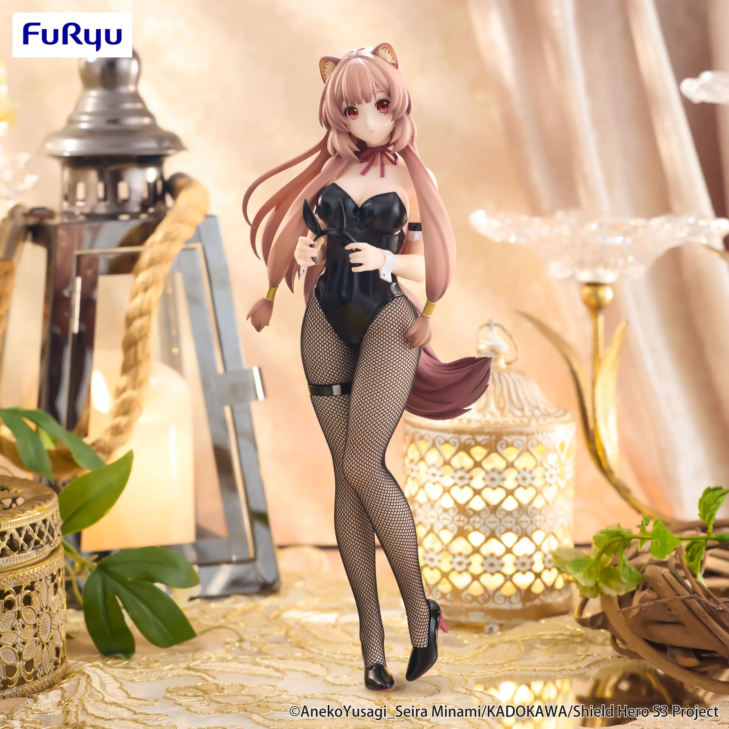 Original FuRyu BiCute Bunnies The rising of the shield hero Raphtaria PVC Anime Figures Action Figure Model Toys customized Gift