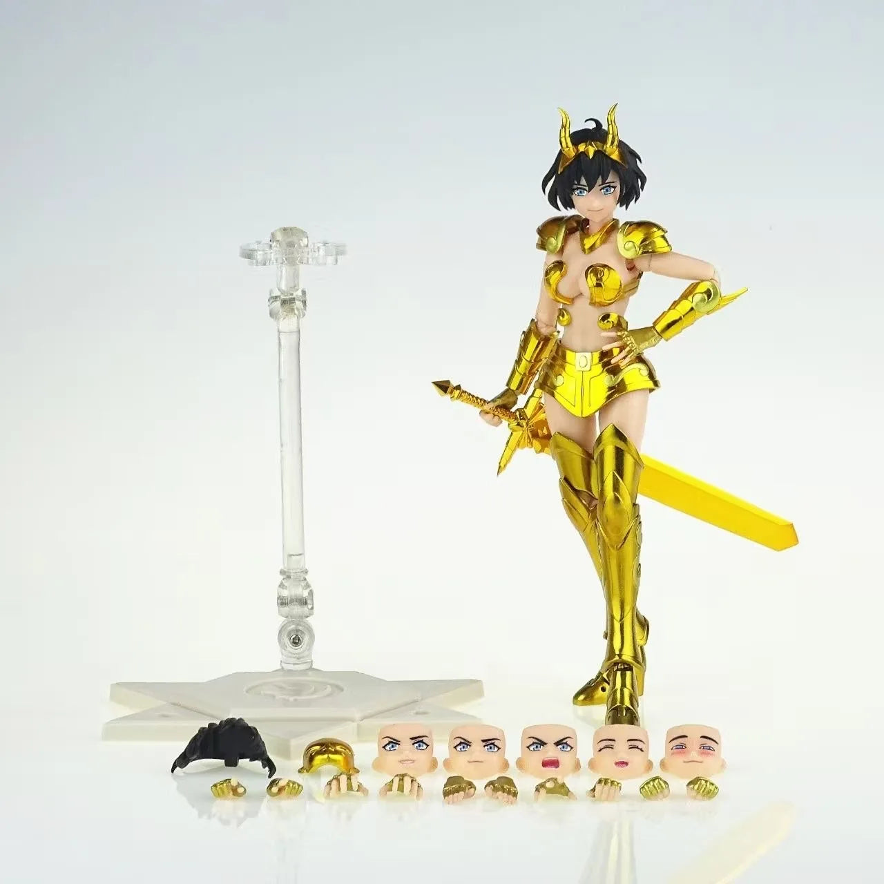 Female Pisce Arie Scorpio Aquariu 15cm Model Great Toys GT Saint Seiya Myth Cloth Knights of the Zodiac sex girl Action Figure