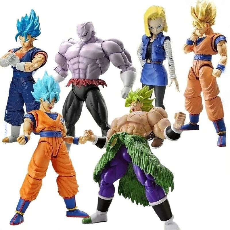 Bandai Genuine FRS Dragon Ball Son Goku Son Gohan Vegeta Frieza Super Saiyan Anime Action Figure Assembly Model Toys Gift Kids