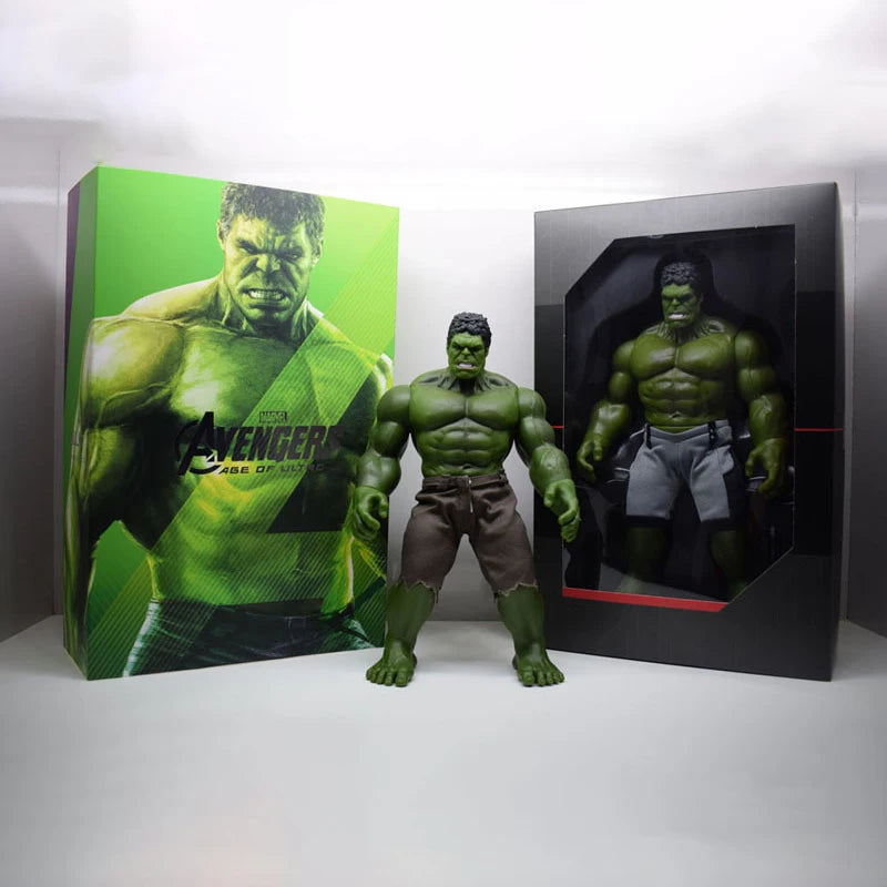 30/42cm Avengers Action Figures Hulk 360 Degree Head Rotation Model Move Joints PVC Collectile Desktop Decor Toy For Kids Gifts
