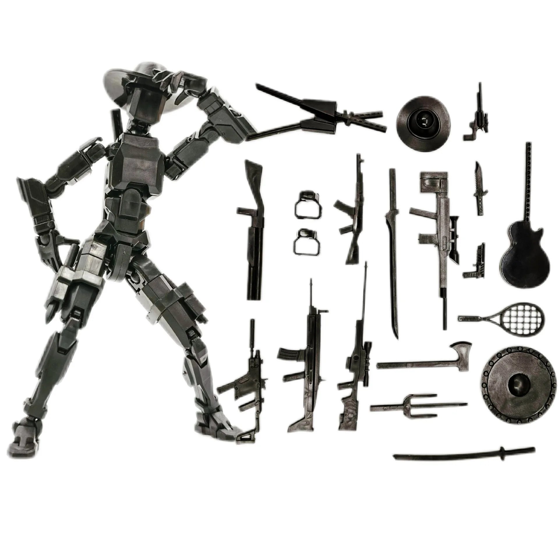 3D-gedruckte Death/Swordsman Dummy 13 Actionfiguren, mehrgelenkige, bewegliche Lucky 13 Actionfigur, Nova 13 Actionfigur als Geschenk
